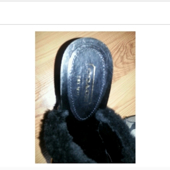 NEW AUTHENTIC VINTAGE COACH SIGNATURE C GRAY MULE CLOGS SIZE 7 - Picture 11 of 14